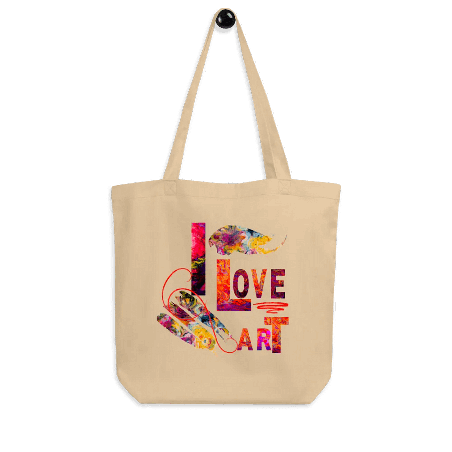 Love Art Eco Tote for art students moms daughters friends art teachers product image (6)