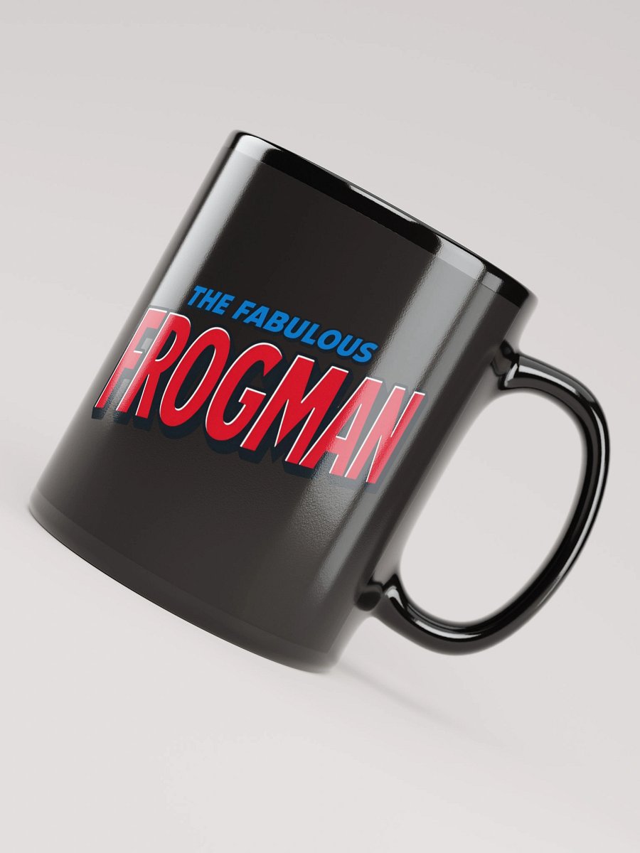 Fabulous Frogman Logo + Meme Face Black Mug product image (7)