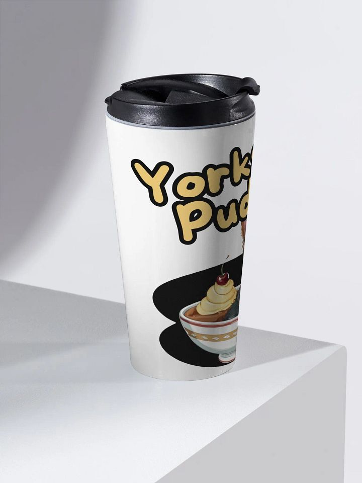 Yorkshire Pudding Stainless Steel Travel Mug with Cute Dog Design product image (2)