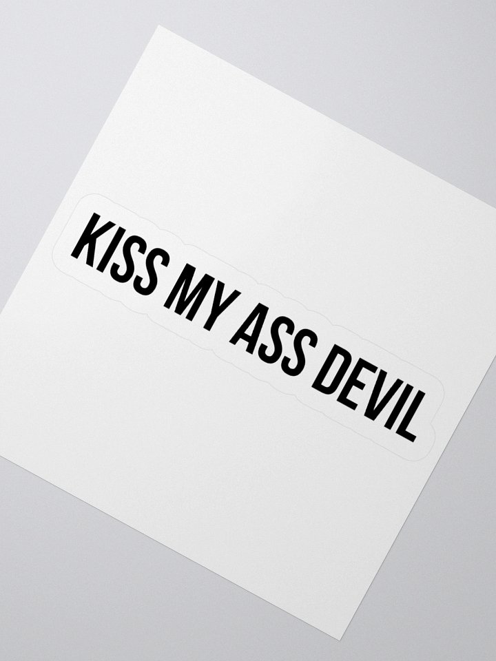The KISS MY ASS DEVIL Sticker product image (2)