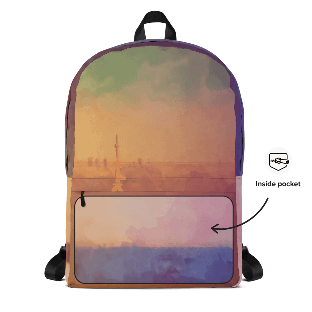 Paris Watercolor Art Backpack product image (5)