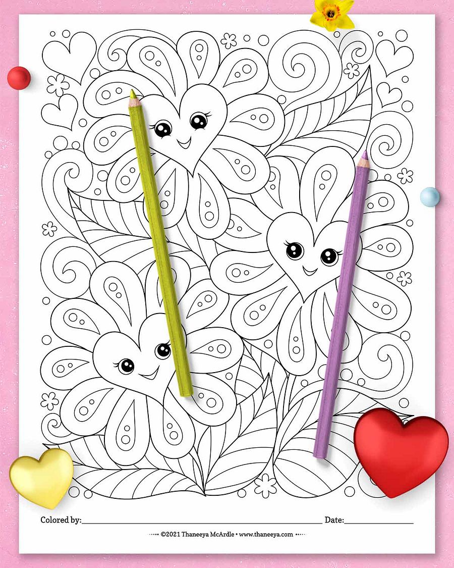 Heart Coloring Pages product image (4)