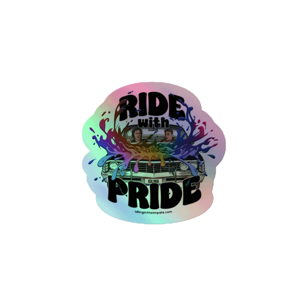 Ride with Pride Holo Sticker - Freeform product image (1)