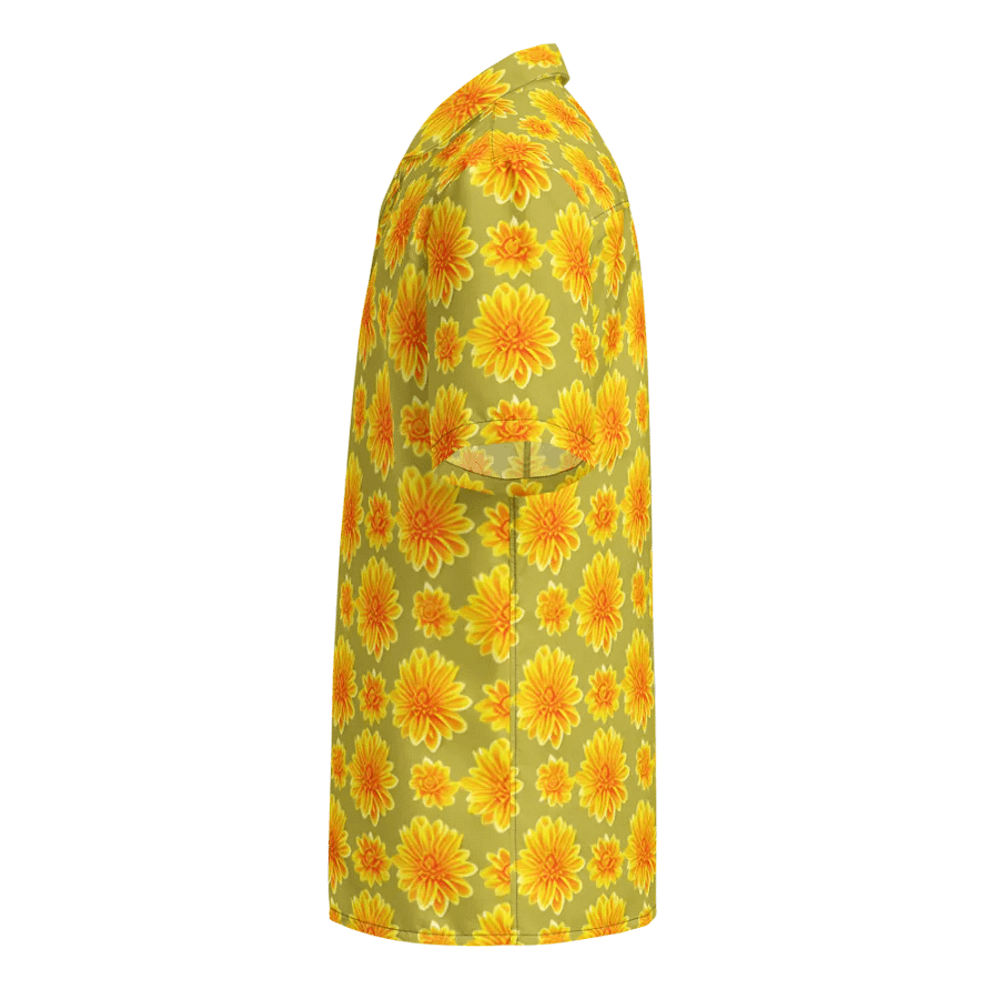 Floral Pattern Chrysanthemum Flowers Hawaiian Shirt product image (3)