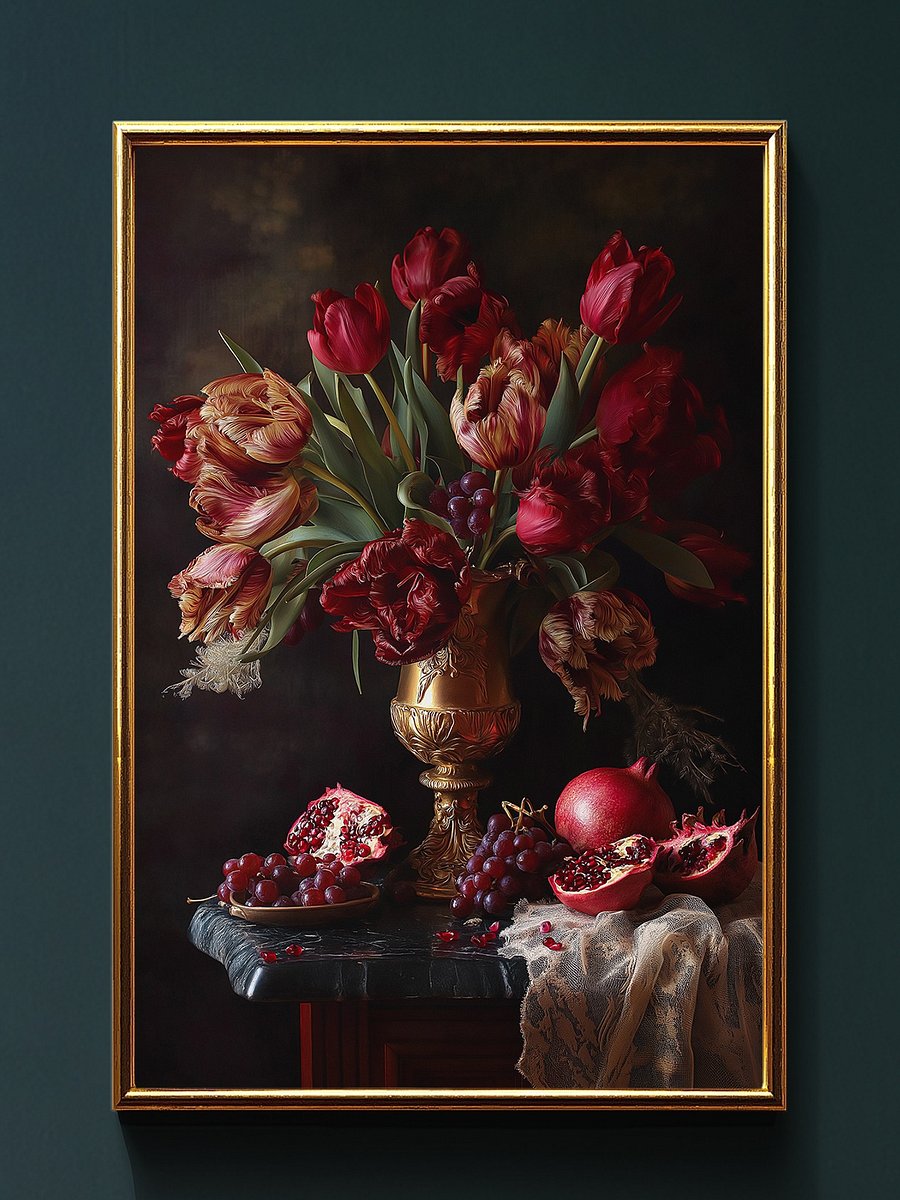 Pomegranate Bloom Art Print product image (1)