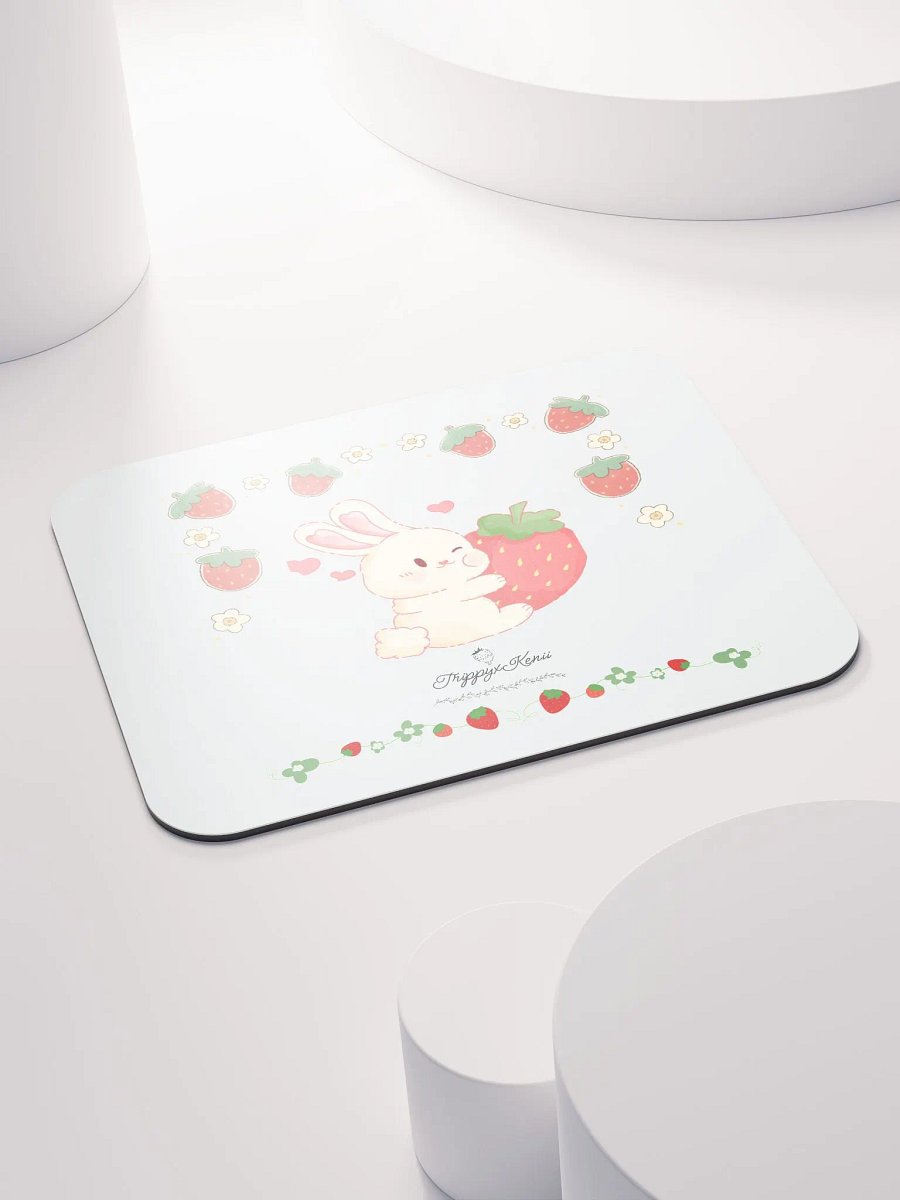 Strawberry Bunny Mouse Pad product image (4)