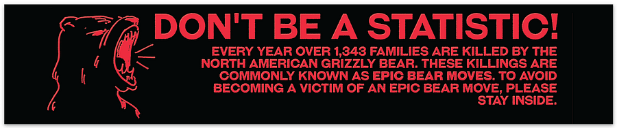 Bear Attack | Bumper Sticker product image (1)
