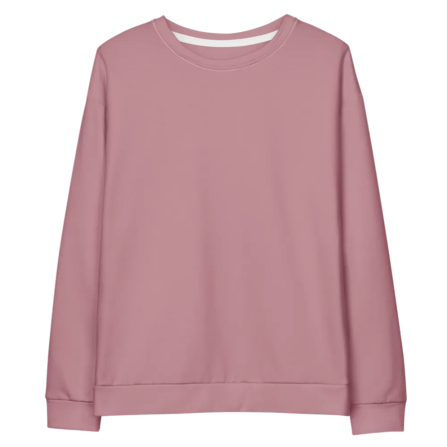 Plain Dusty Pink Soft Summer Unisex Recycled Polyester Heavyweight Premium Sweatshirt by Treasure Pie product image (10)