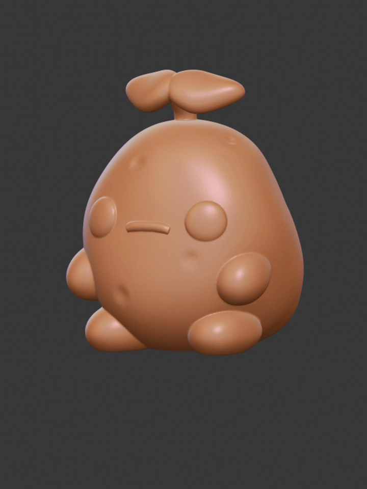 Sad Potato Figure STL product image (2)