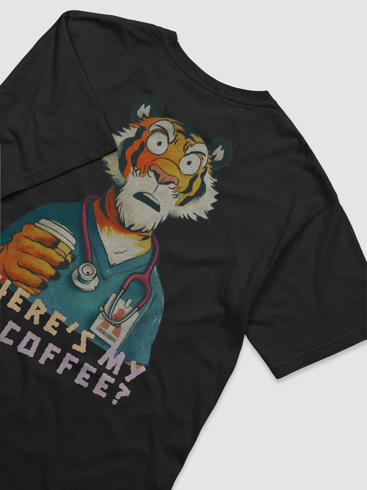 Funny Nurse Shirt, Coffee Tiger Tee product image (5)