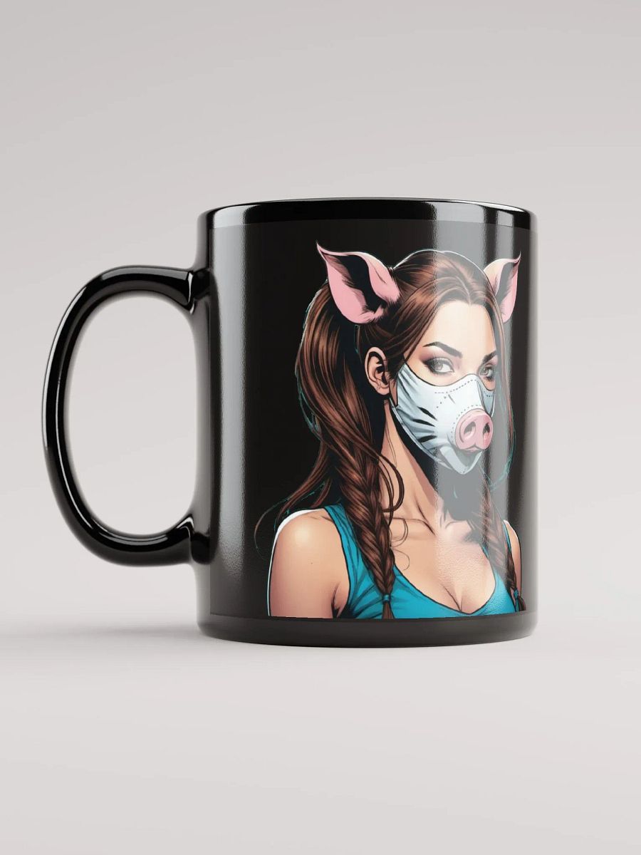 Fear The Pig Black Mug product image (3)