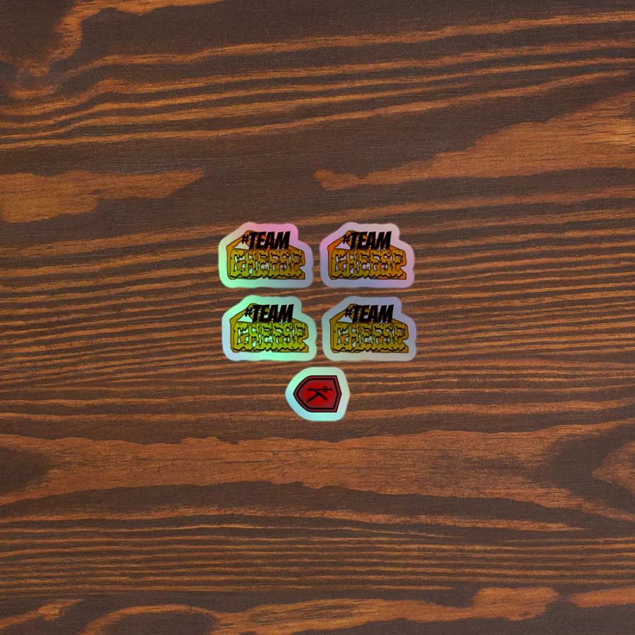Four Team Cheese Blend Holographic Sticker Set product image (5)
