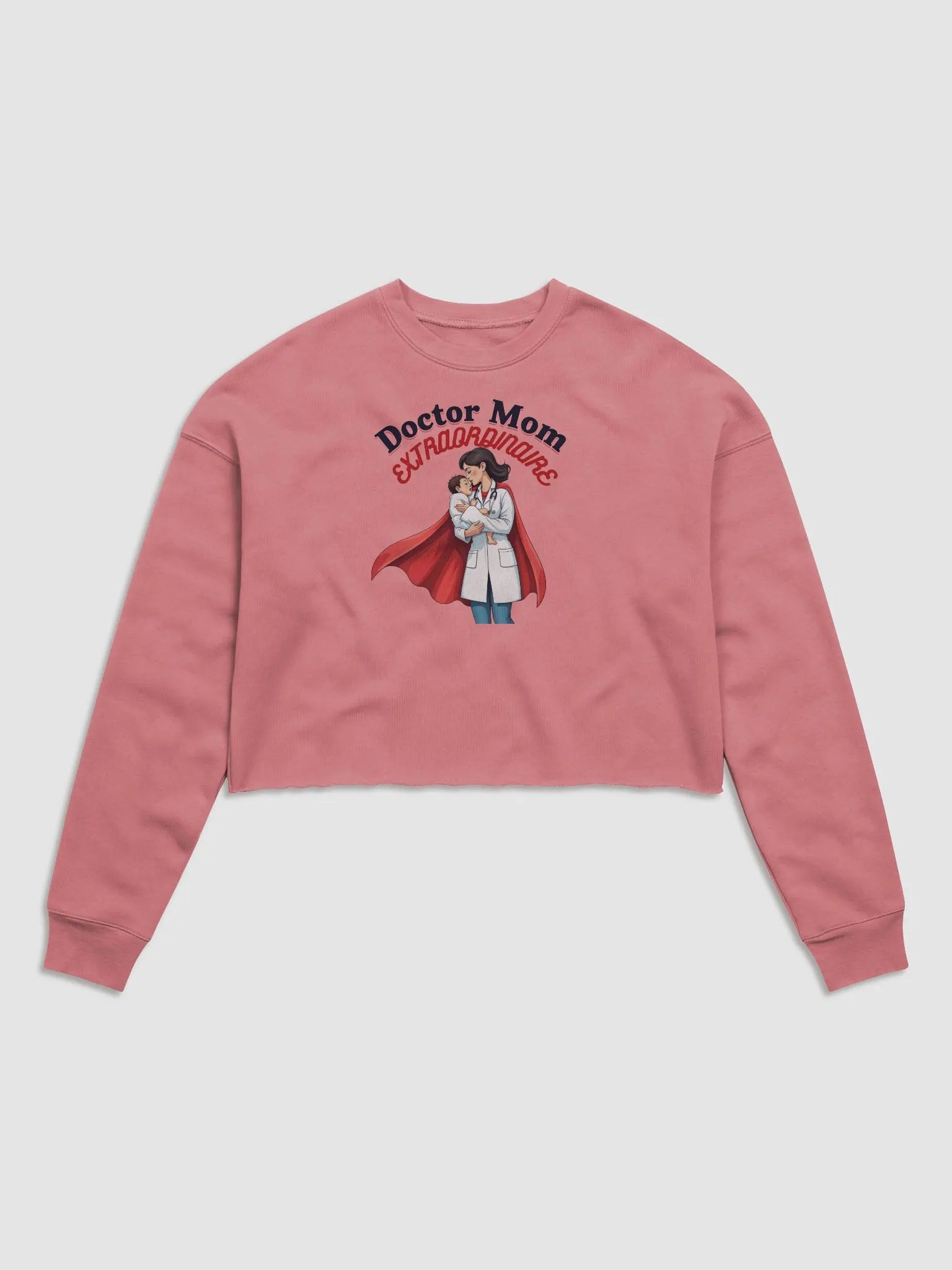 Doctor Mom EXTRAORDINAIRE Fleece Crop Sweatshirt product image (2)