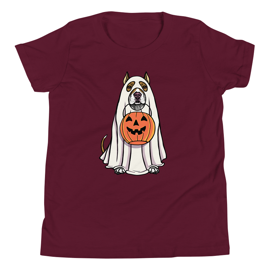 Halloween American Pitbull Terrier(Brindle, Cropped Ears) Youth T-Shirt product image (16)