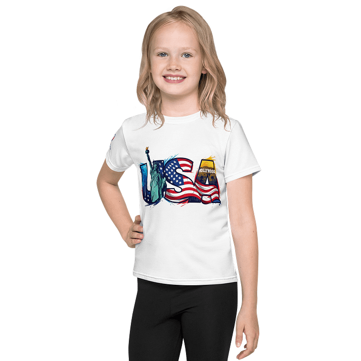 USA Kids Crew Neck T-Shirt product image (1)