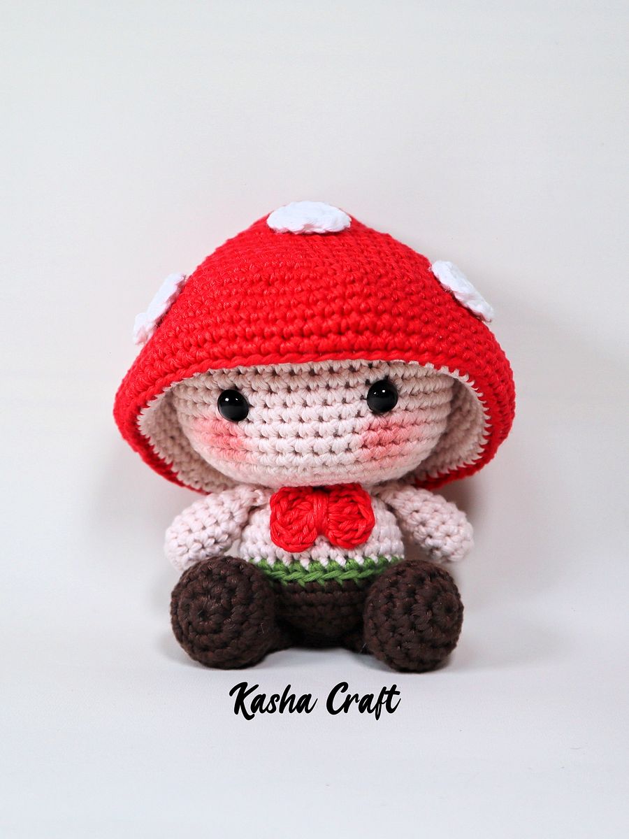 Jesse The Cute Little Toadstool Doll Amigurumi Crochet Pattern product image (1)