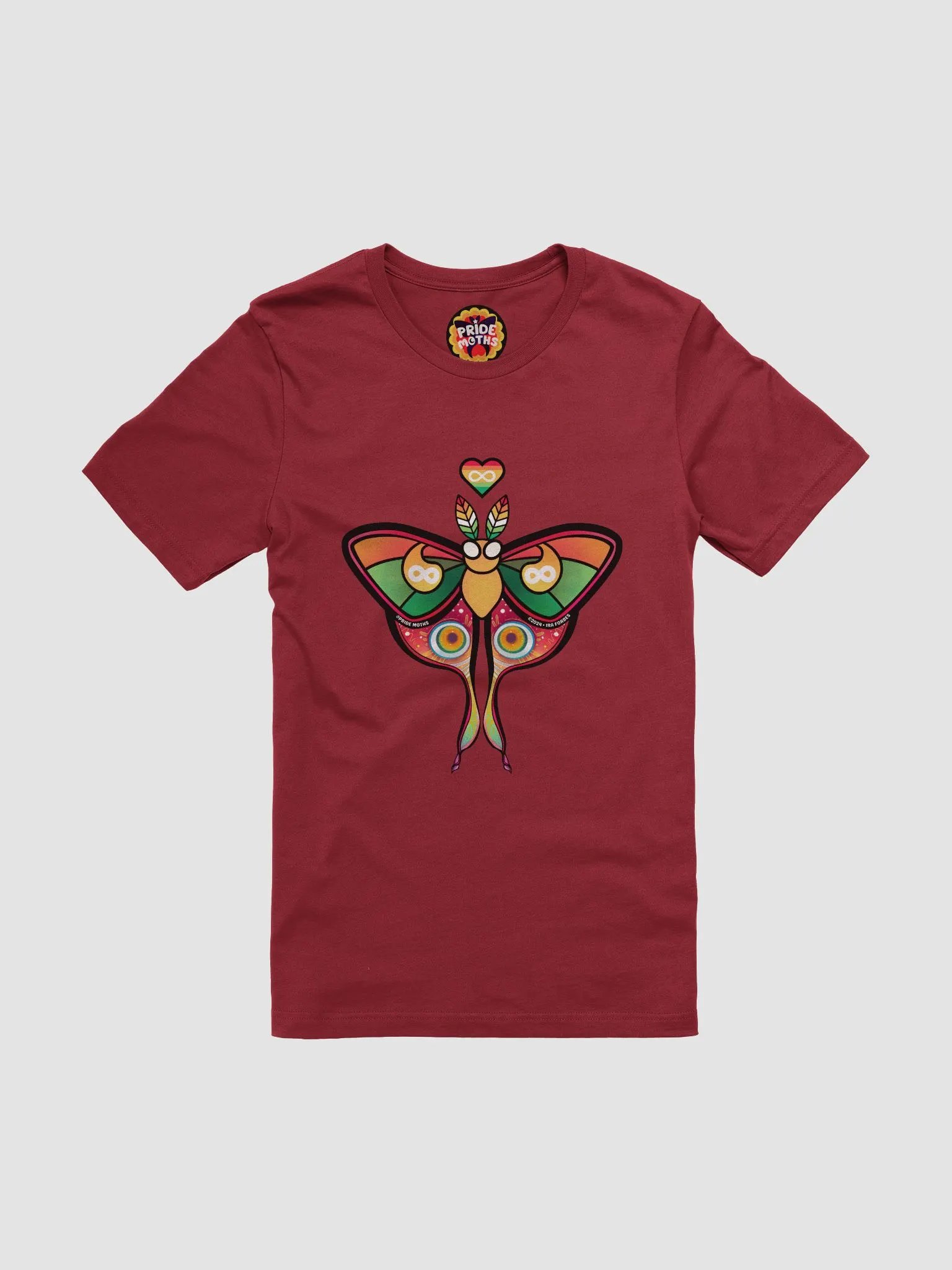 № 12 | AUTISTIC PRIDE MOTH | SHORT SLEEVE TEE | T-SHIRT product image (1)