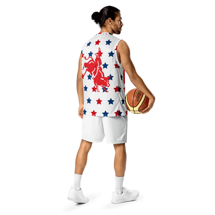 Starry Hoopster: All-Over Print Basketball Jersey product image (11)