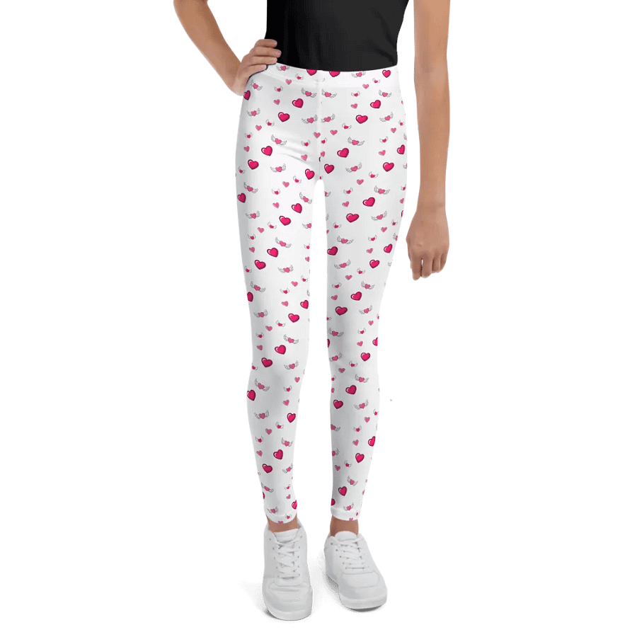 Hearts a Flutter Youth Leggings product image (1)