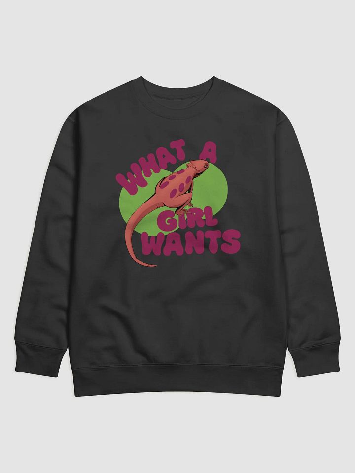 What a Girl Wants - Bearded Dragon Crewneck Sweatshirt product image (1)