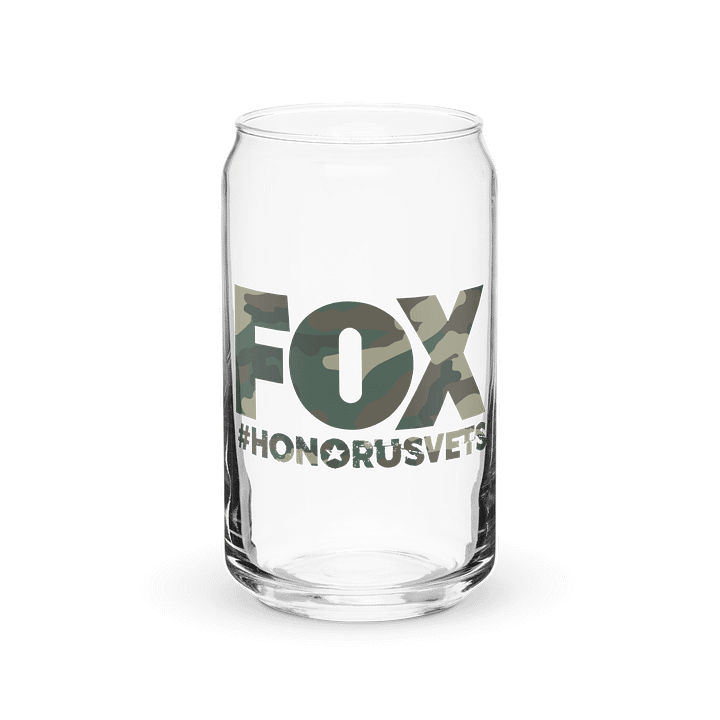 LIMITED EDITION FOX U.S.VETS CAN-SHAPED GLASS product image (1)