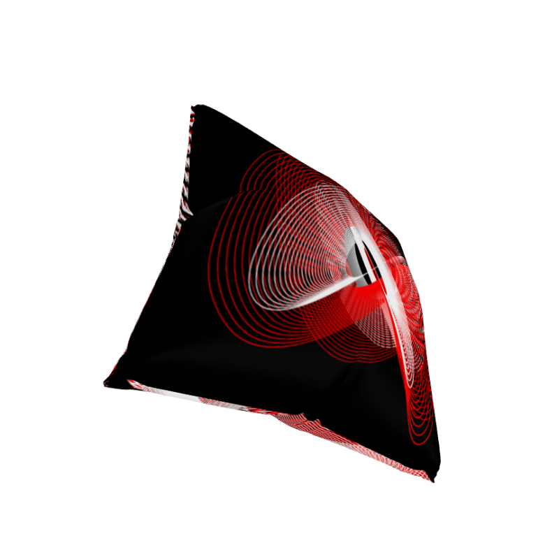 Lissajous Subversion - Lissajous Figures Mathematical Art Pillow product image (5)