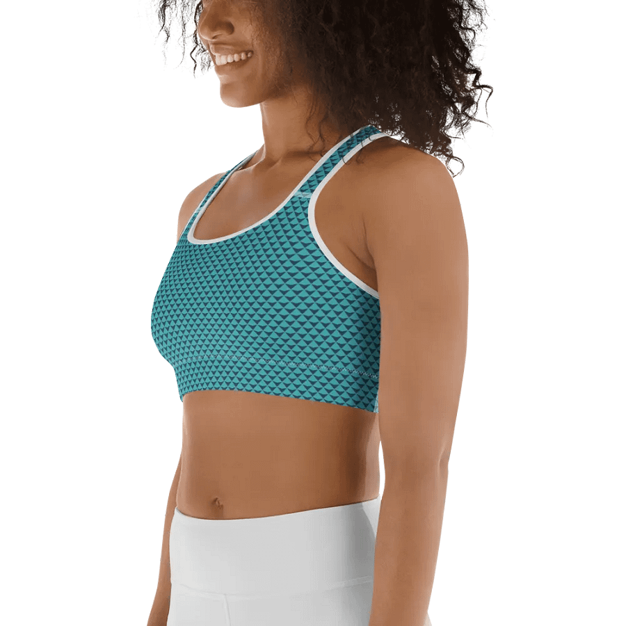 Geometric Waves Sports Bra product image (3)