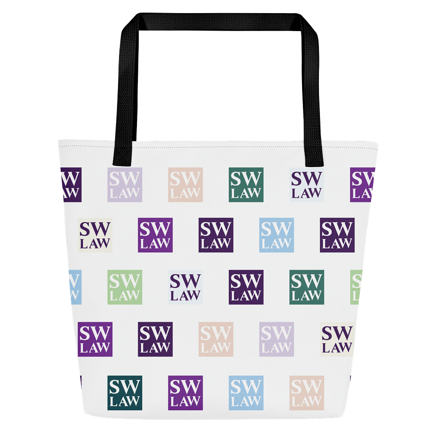 SWLAW Logo Repeated in Brand Colors- Tote product image (1)