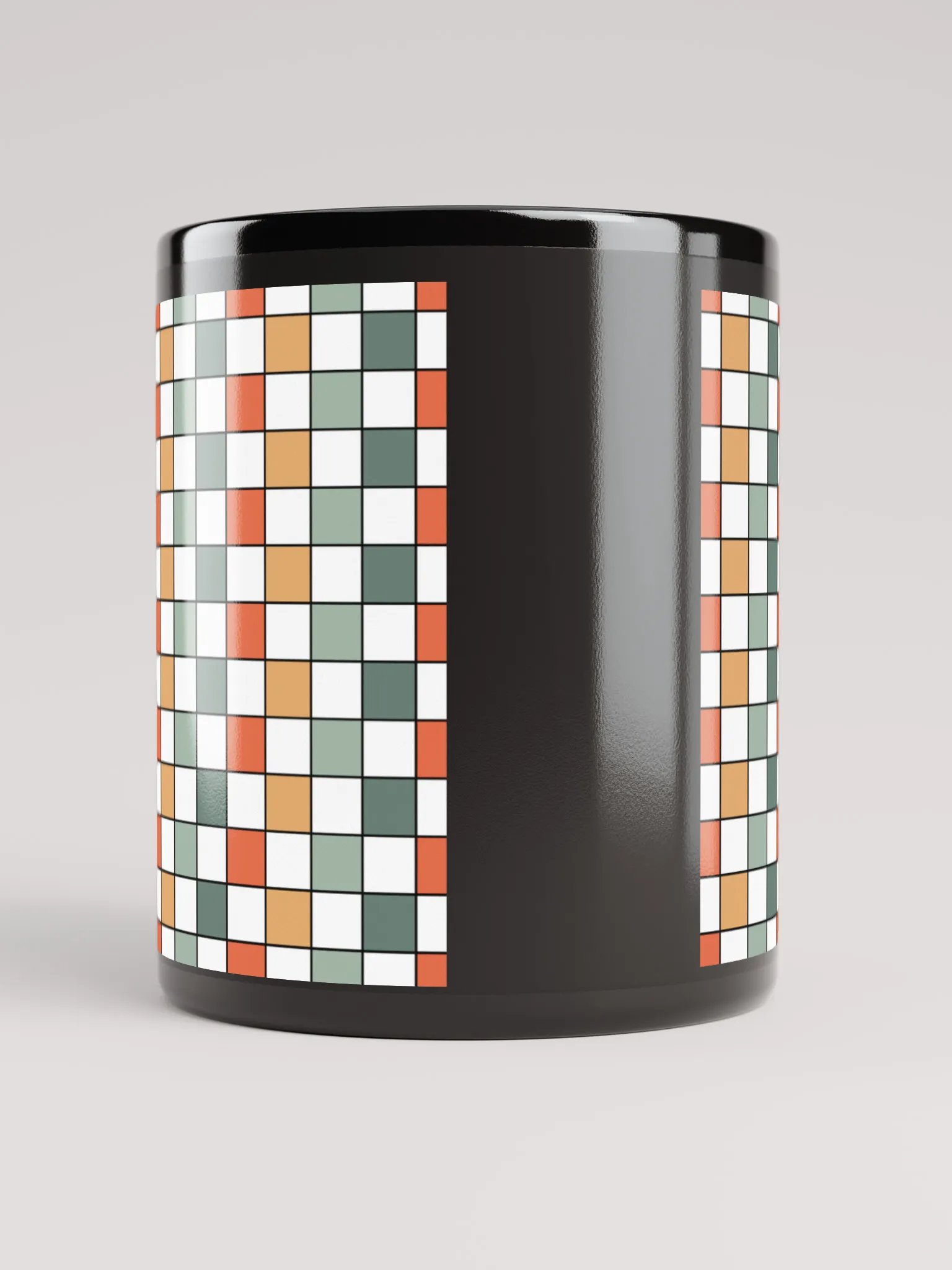 Chromatic Grid Coffee Mug with Handles, Reusable Drinkware for Home Office , Summer Gifts product image (10)