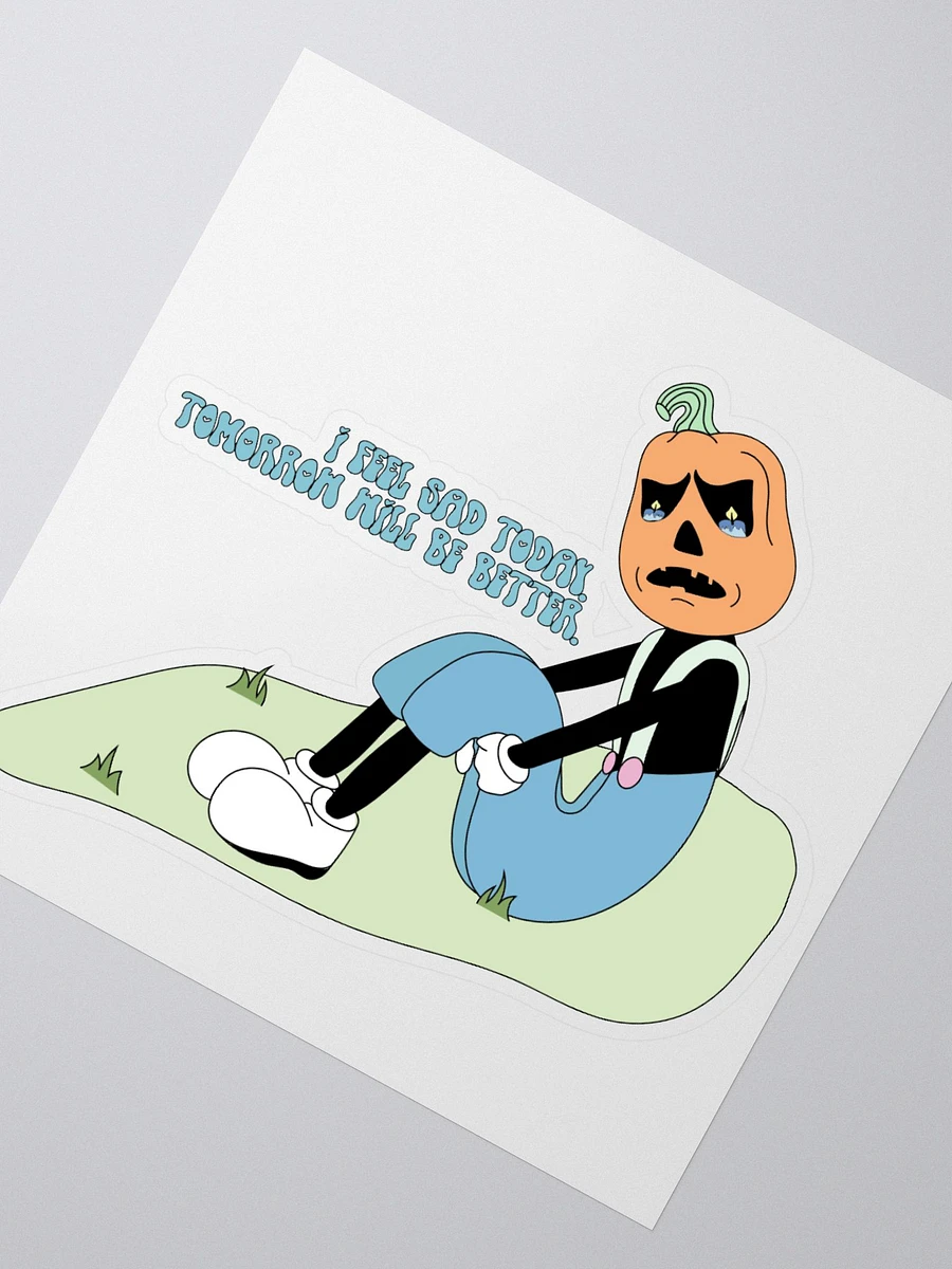 Sad Pumpkin Sticker product image (2)