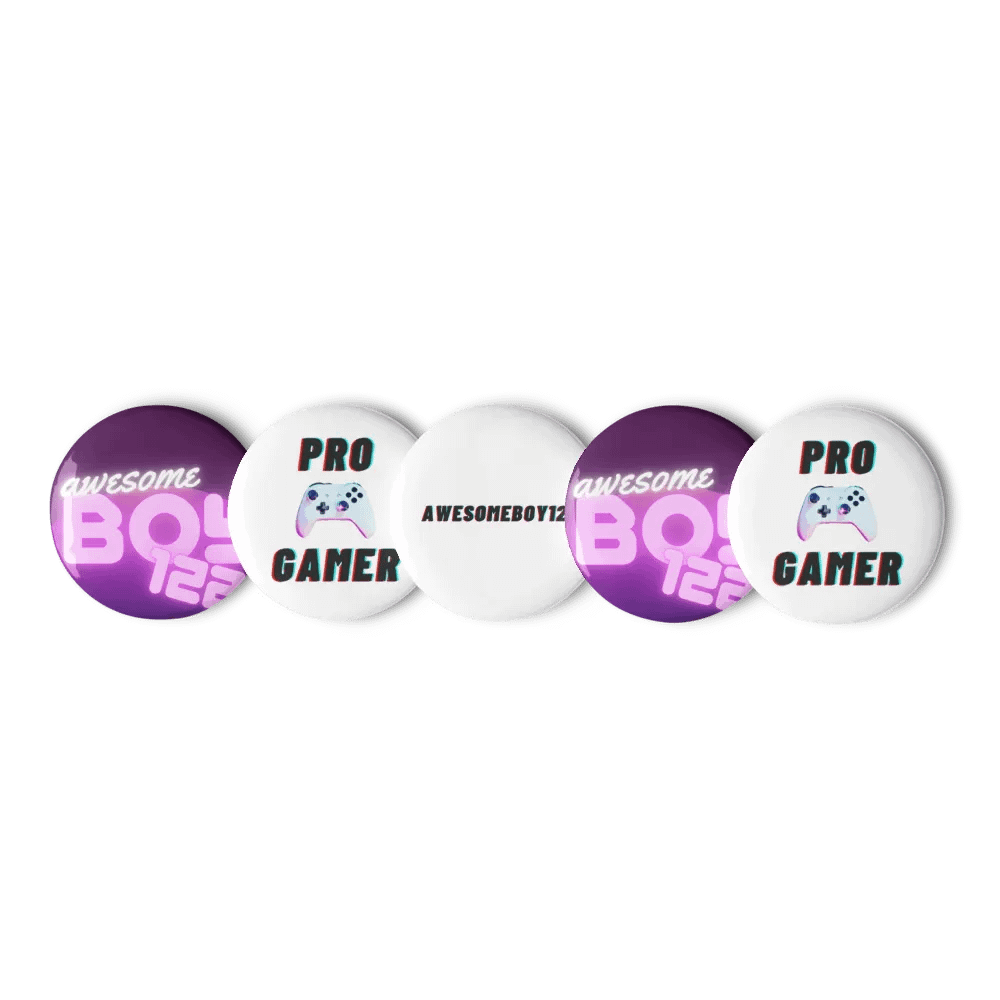 AWESOMEBOY122 Pin Buttons Set product image (4)
