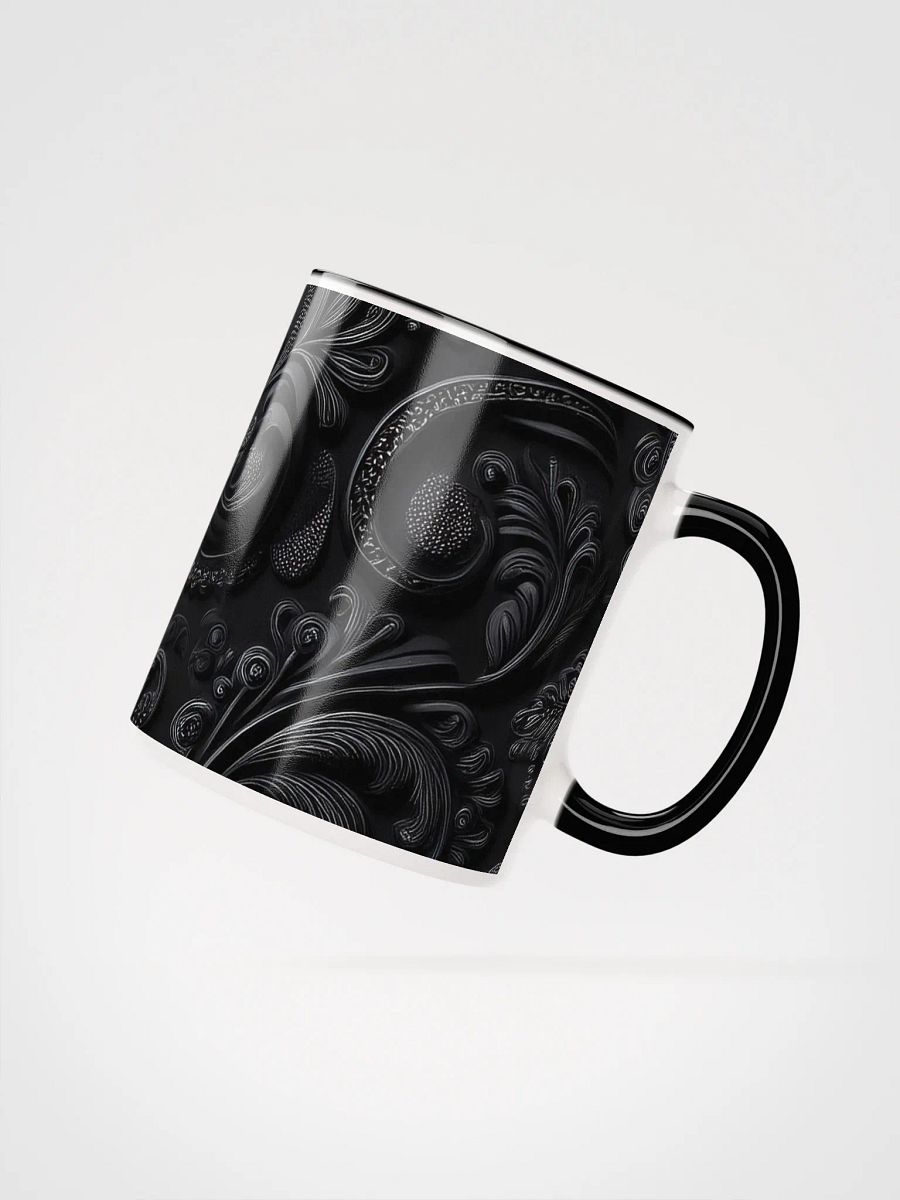 Ceramic Mug with Color black paisley product image (6)