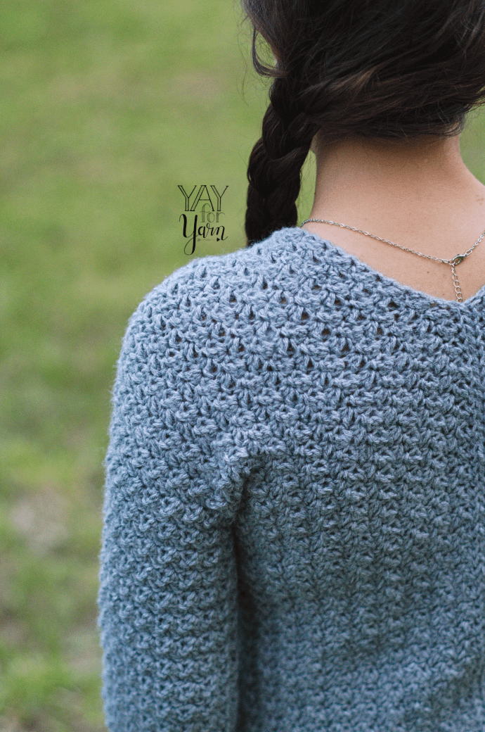 Textured Pullover - PDF Crochet Sweater Pattern & Video Tutorial product image (6)