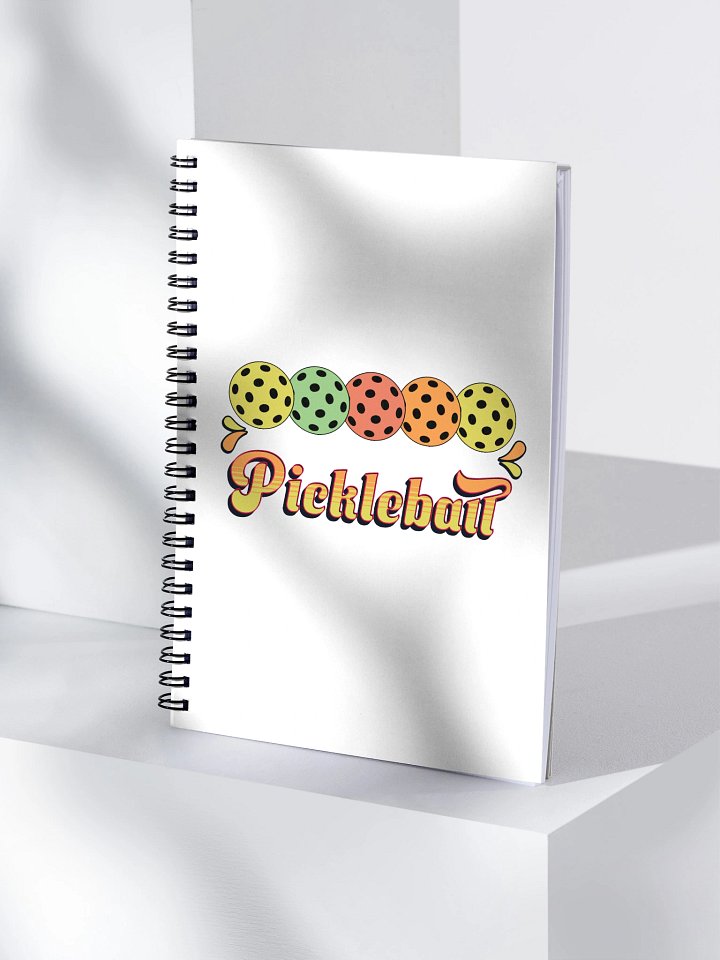 Pickleball Five Ball Row Splendor Spiral Notebook product image (1)