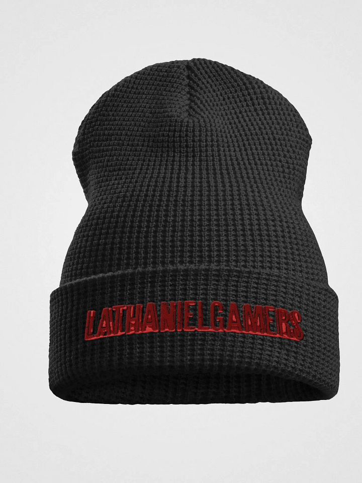 Waffle Beanie Embroidered Logo (lathanielgamers) product image (1)