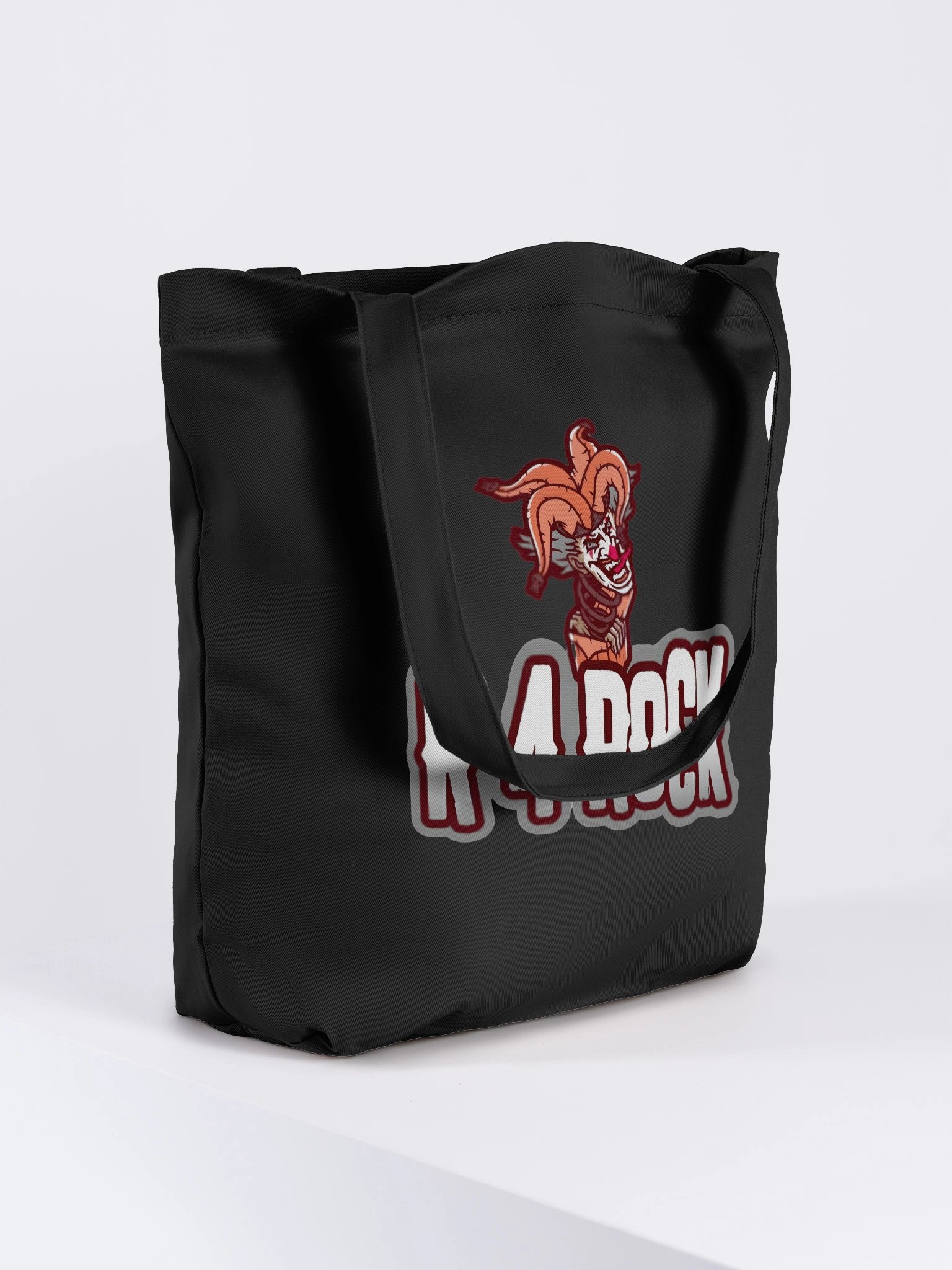 R 4 ROCK Black Canvas Tote – Game Bold, Carry Bigger product image (4)