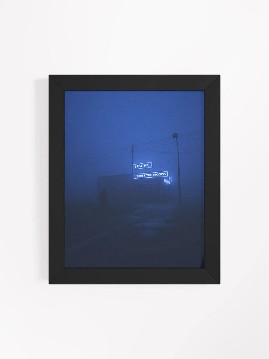 "Breathe, trust the process" Framed Poster product image (50)
