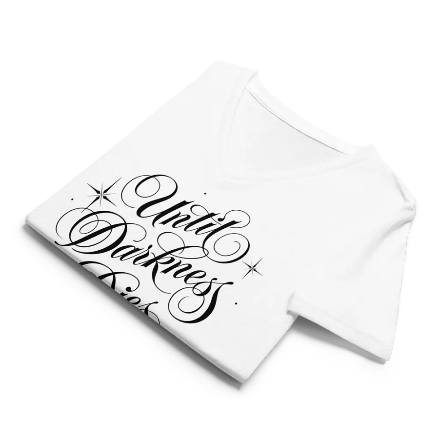 Until Darkness Dies (simple design) Bella+Canvas Women's Relaxed V-Neck T-Shirt product image (4)