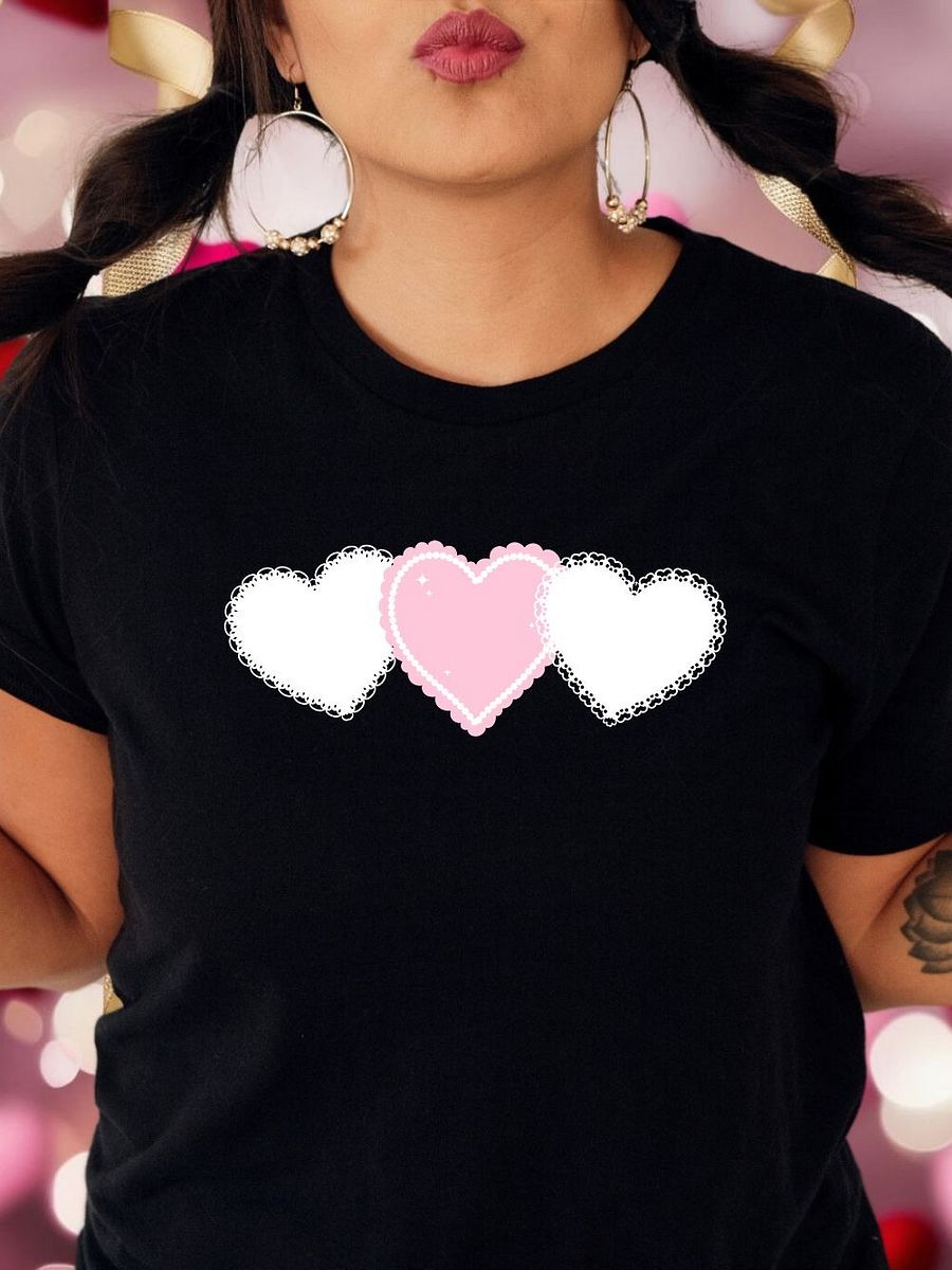 Hearts T-Shirt, Valentine's Day Tee, Valentine Hearts product image (1)