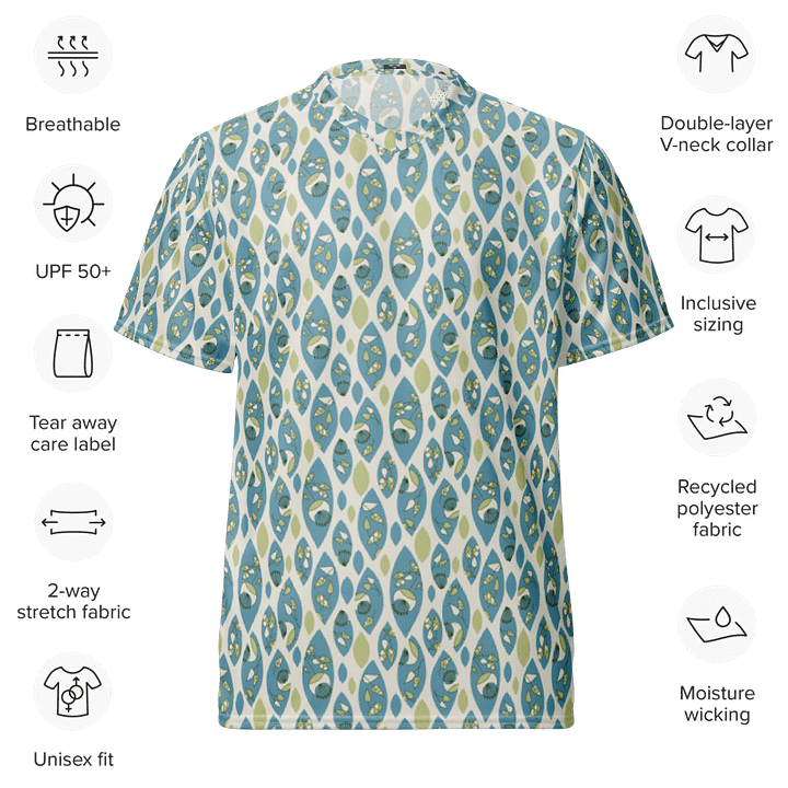 Chilly Summer | Recycled Unisex Sports Jersey product image (2)
