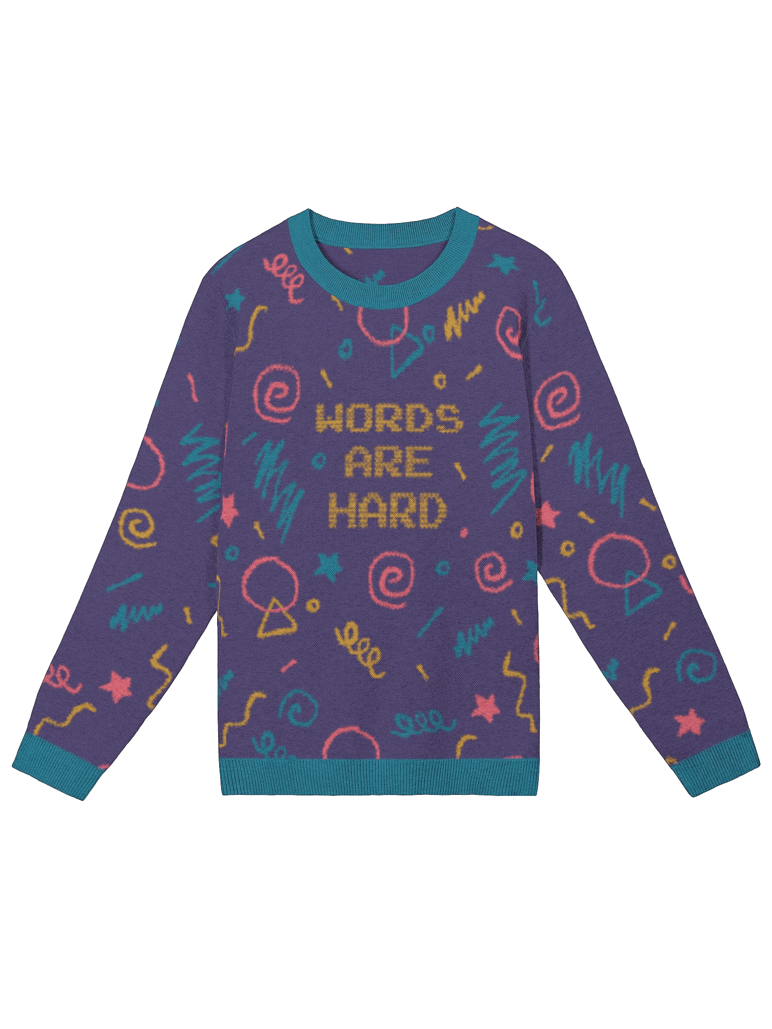 Words Are Hard Arcade Sweater product image (1)