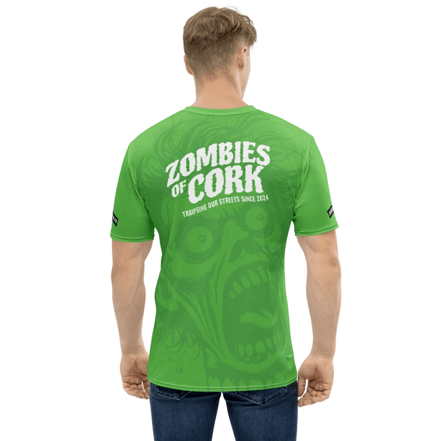 Zombie Floating Head Allover Print T-Shirt (Zombie Green Version) product image (3)