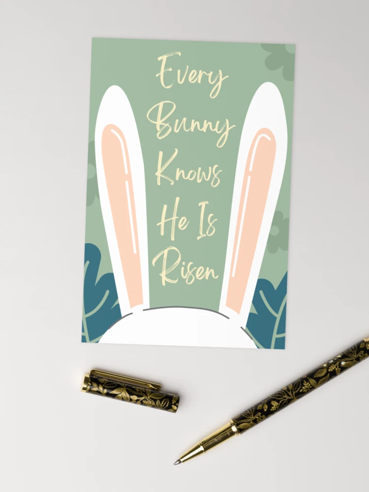 Every Bunny Knows He Is Risen Easter Greeting Card product image (10)