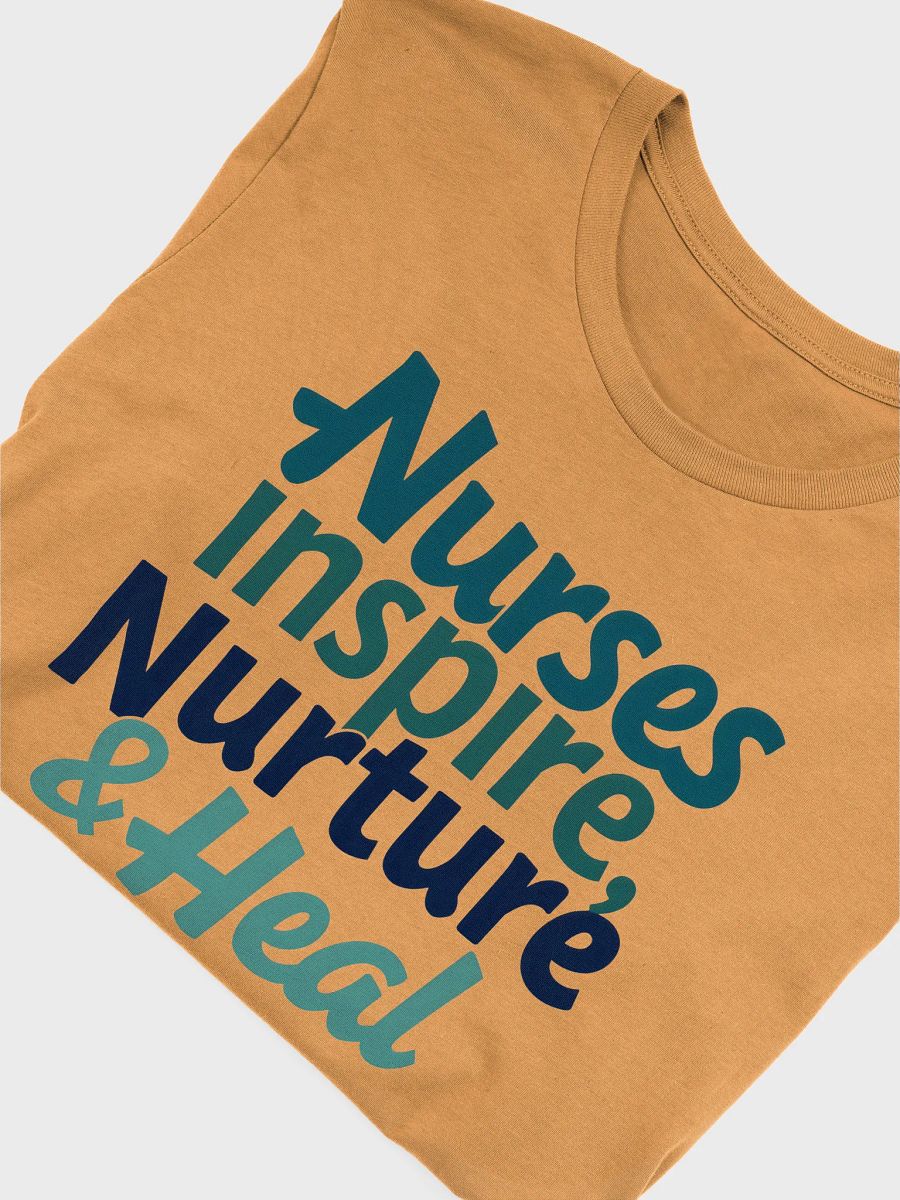 Nurture & Heal Nurse Typography T-Shirt product image (49)
