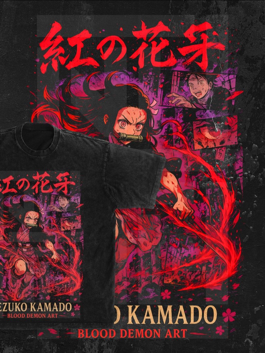 Nezuko Kamado Demon slayer | Kimetsu no Yaiba t-shirt PNG design product image (1)