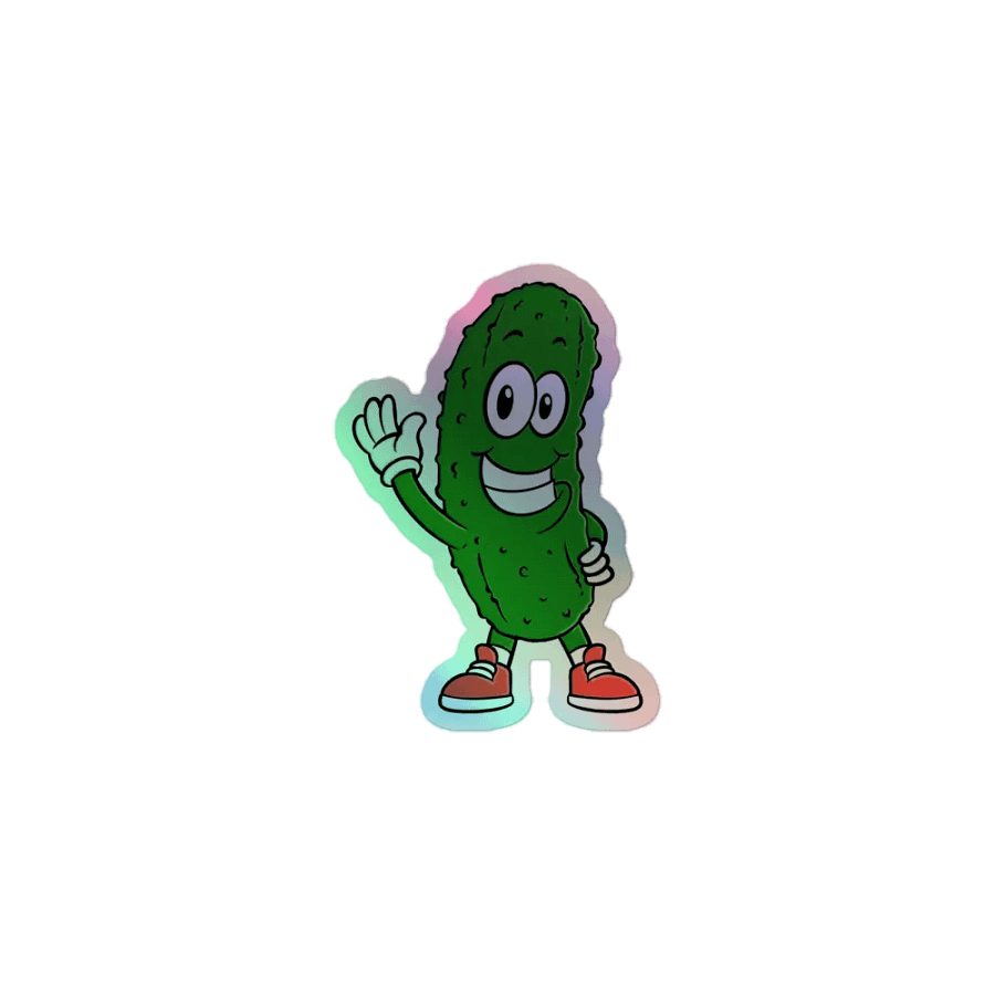 Pickle Power Holographic Sticker Sheet product image (1)