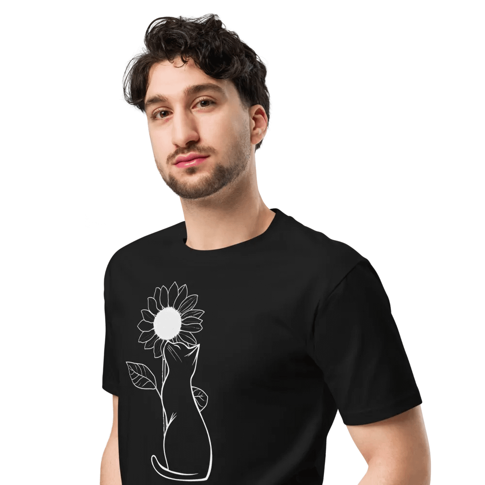 Sunflower Cat Supreme Comfort Unisex T-Shirt product image (4)