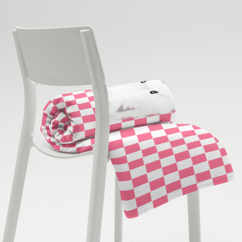 KiniArt Westie Checkered Throw Blanket product image (3)
