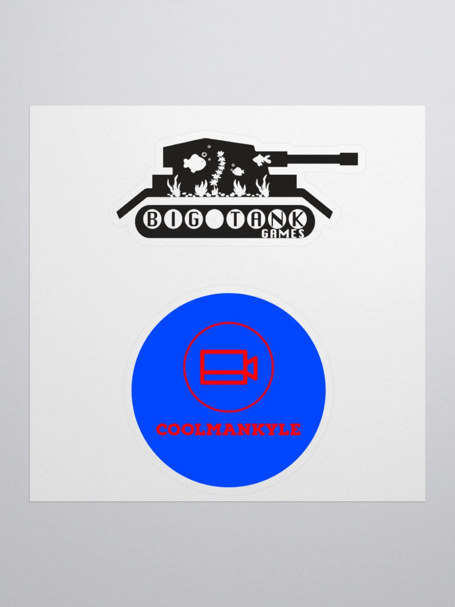 Coolmankyle X BigTank Games Sticker Combo product image (1)