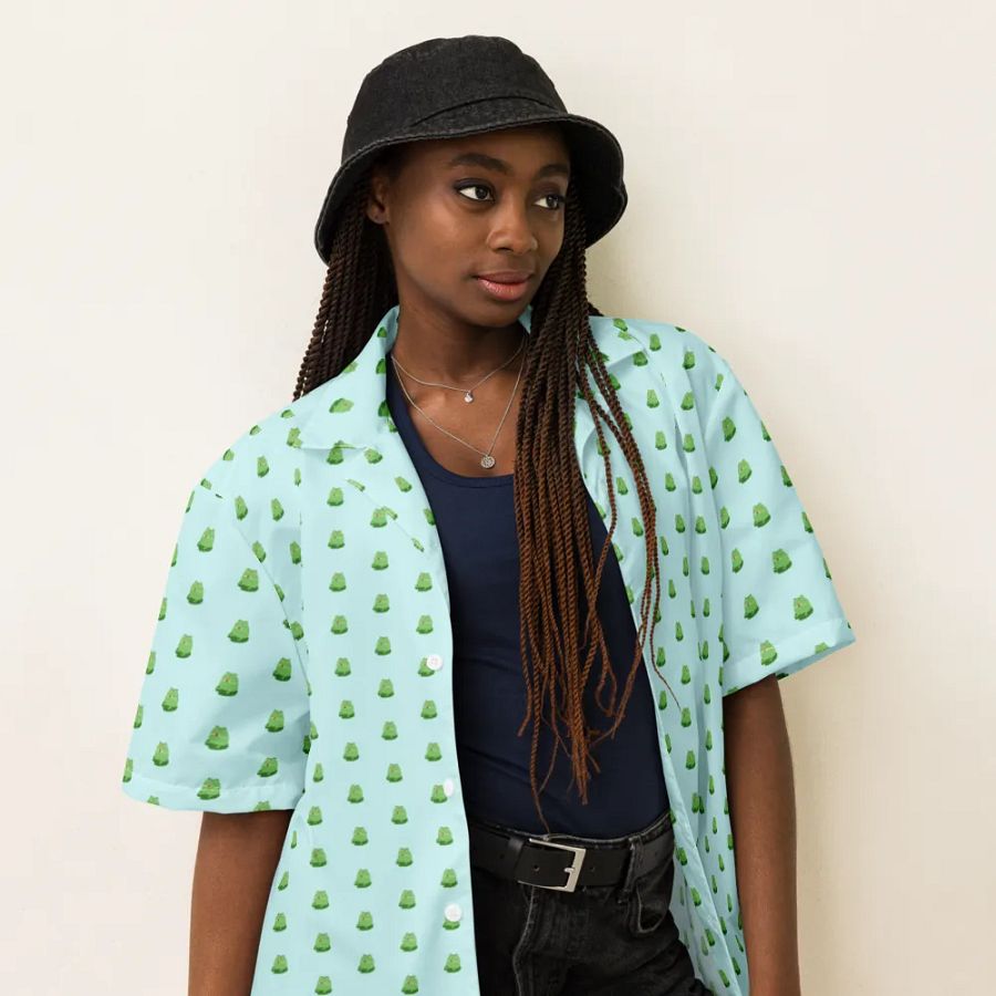 Happy Lil Frog Button Up product image (1)